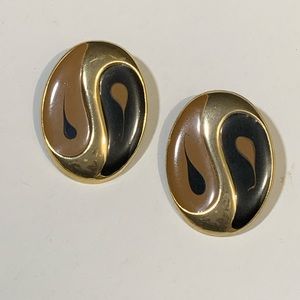 Vintage statement post earrings